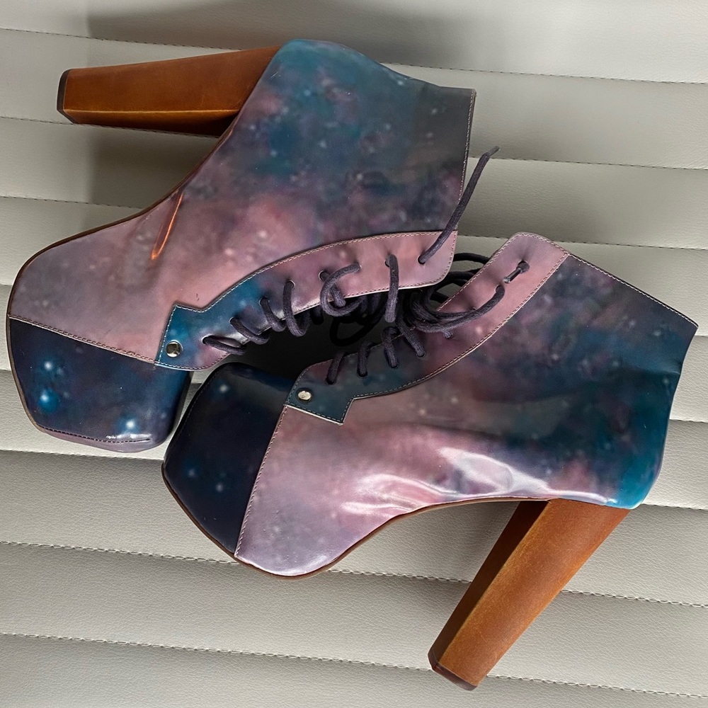 Jeffrey Campbell Lita Platform Lace-Up Heeled Boot